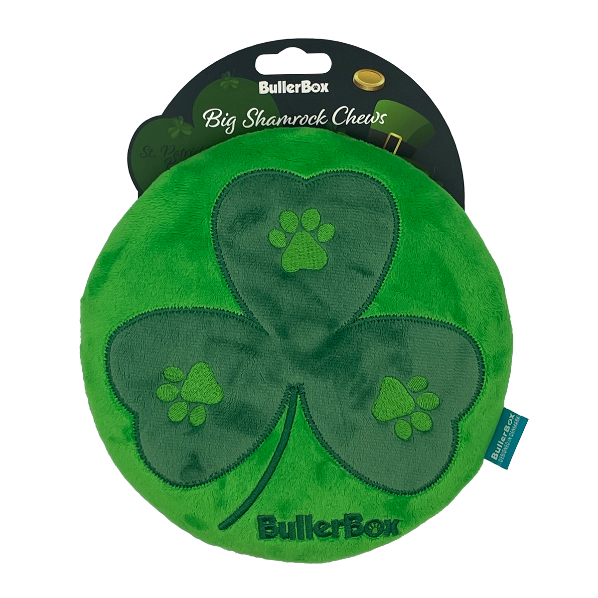 BullerBox Big Shamrock Chews frisbii til hund 01