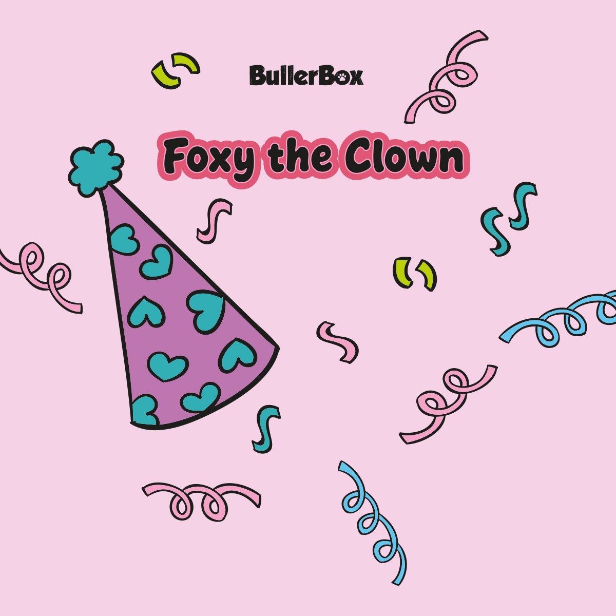 BullerBox Foxy the Clown bamset til hund 01