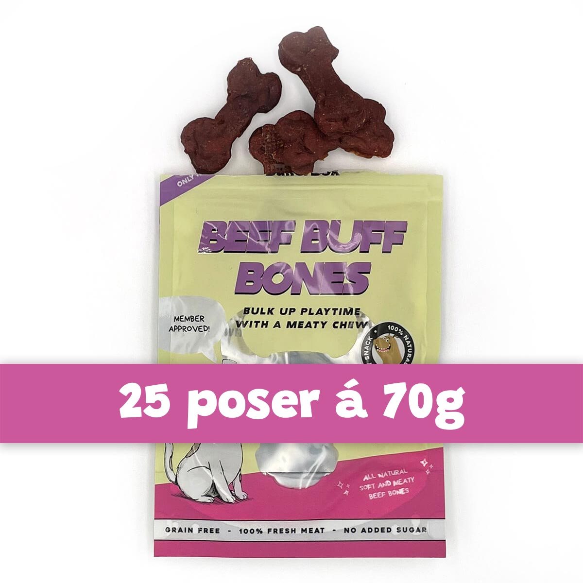 Ja tak tilbud | 25 x 70g Beef Buff Bones