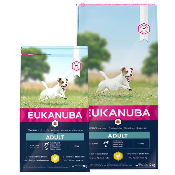 01 V 1224221 01 Eukanuba Adult Small Breed kylling