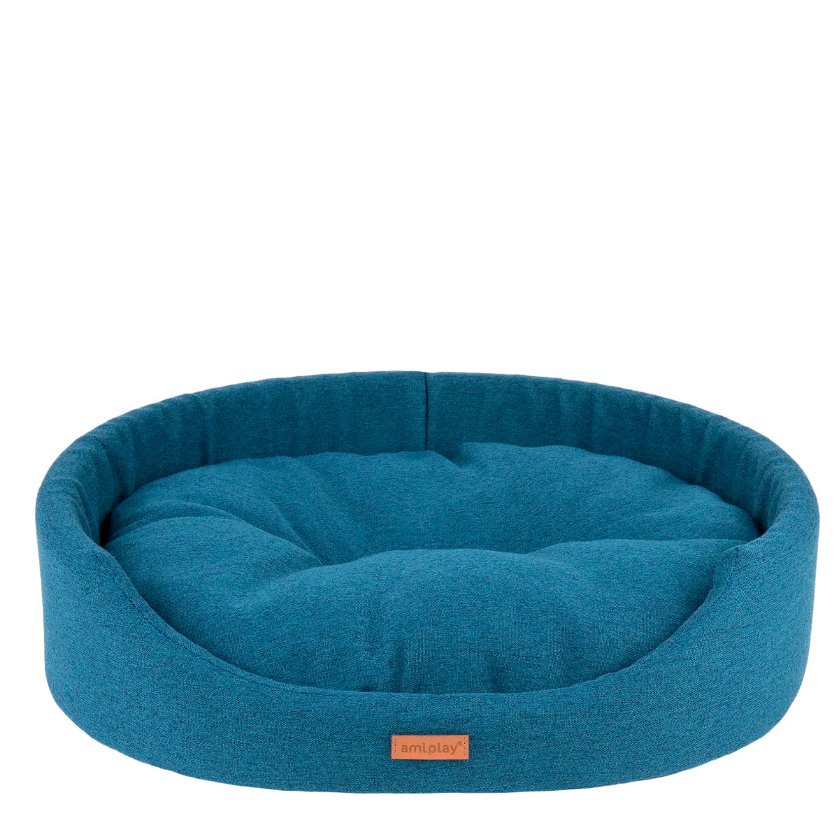  Amiplay oval hundeseng blaa