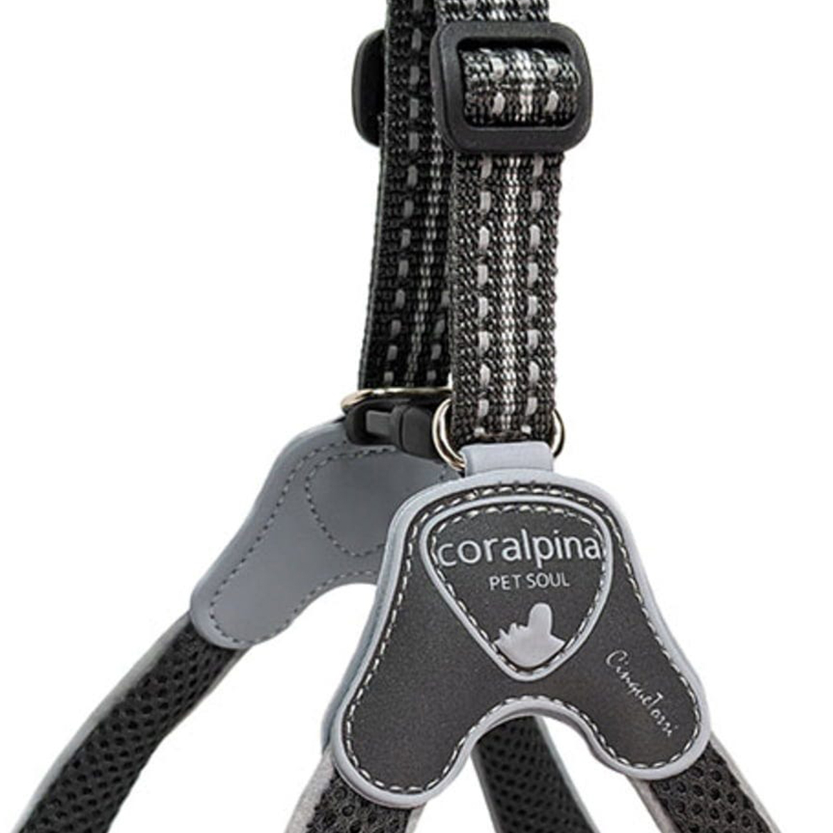 Cinquetorri hundesele graa og sort 01