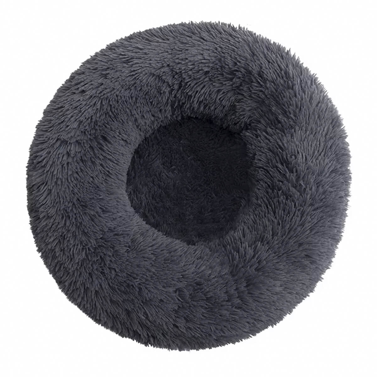 Hundeseng fluffy dounut moerkegraa 01