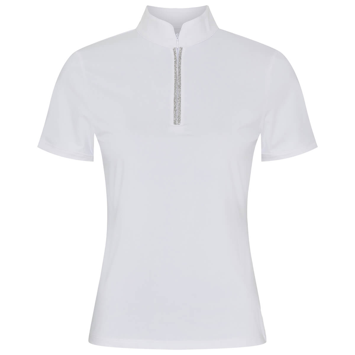 CATAGO Nice kortærmet stævnebluse | Hvid