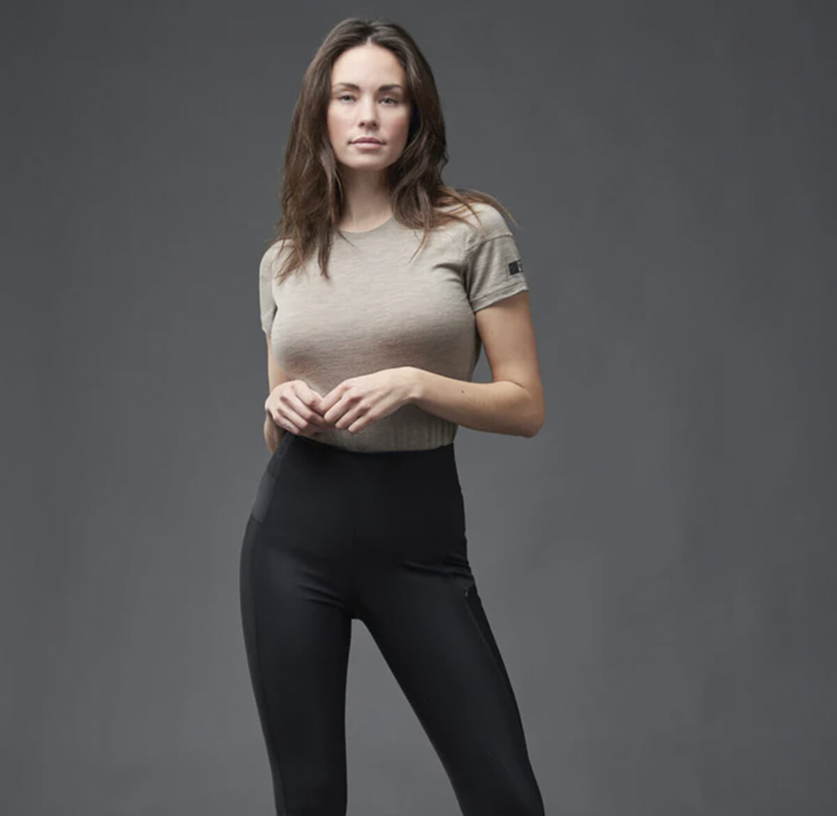 CATAGO Aroy tights m. høj talje og full grip | Sort