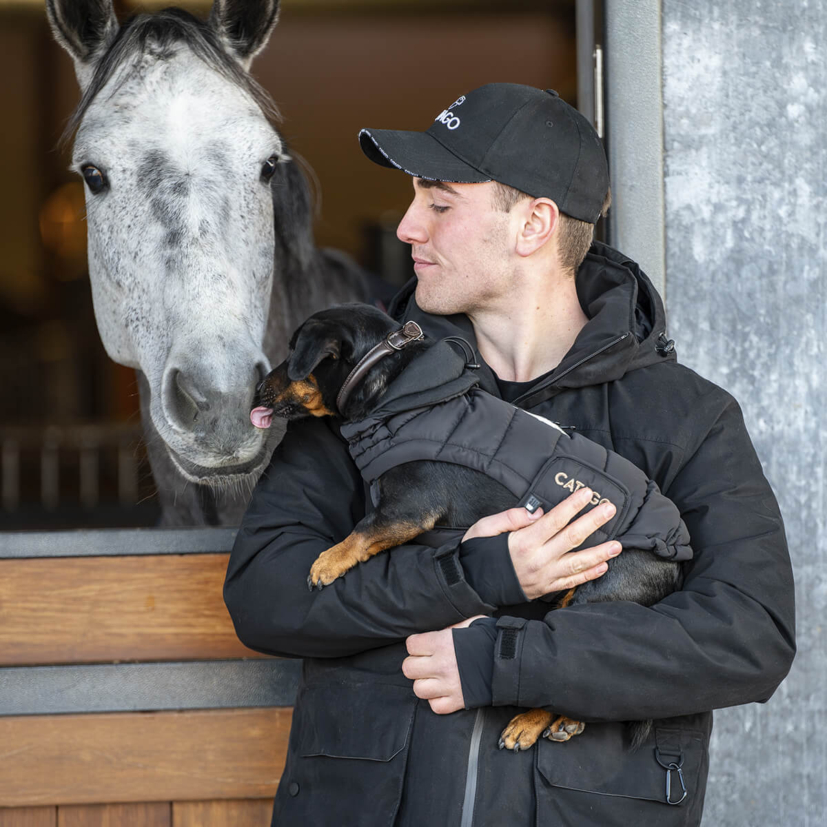 CATAGO FIR Tech puffer hundedaekken Sort V 300132501 01