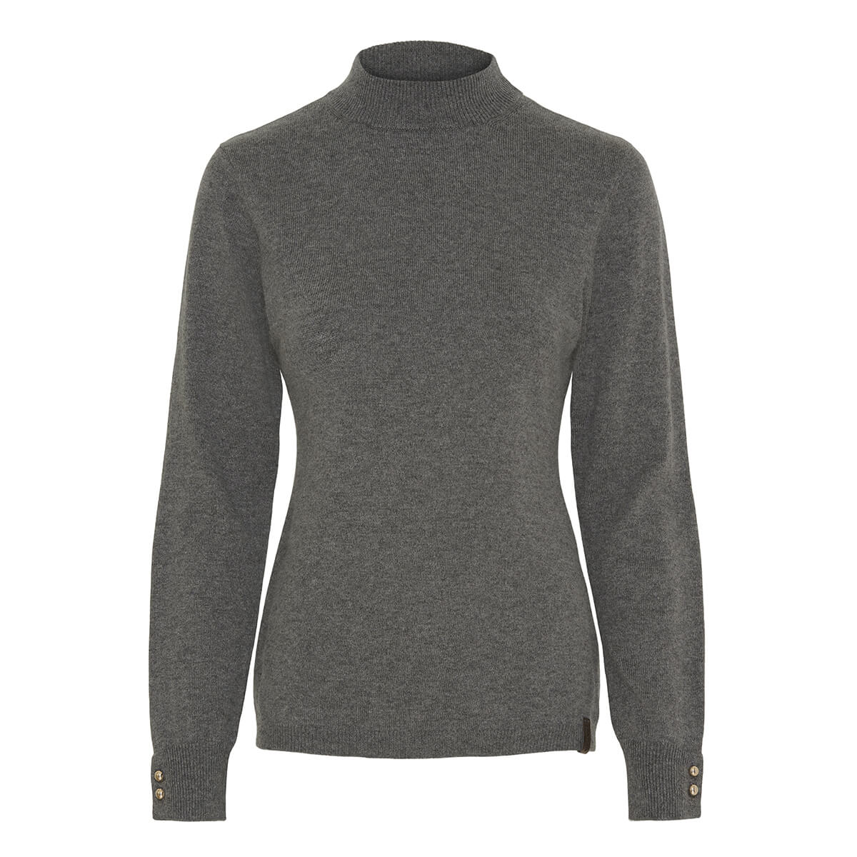 CATAGO Ava bluse i mohair | Grå Melange