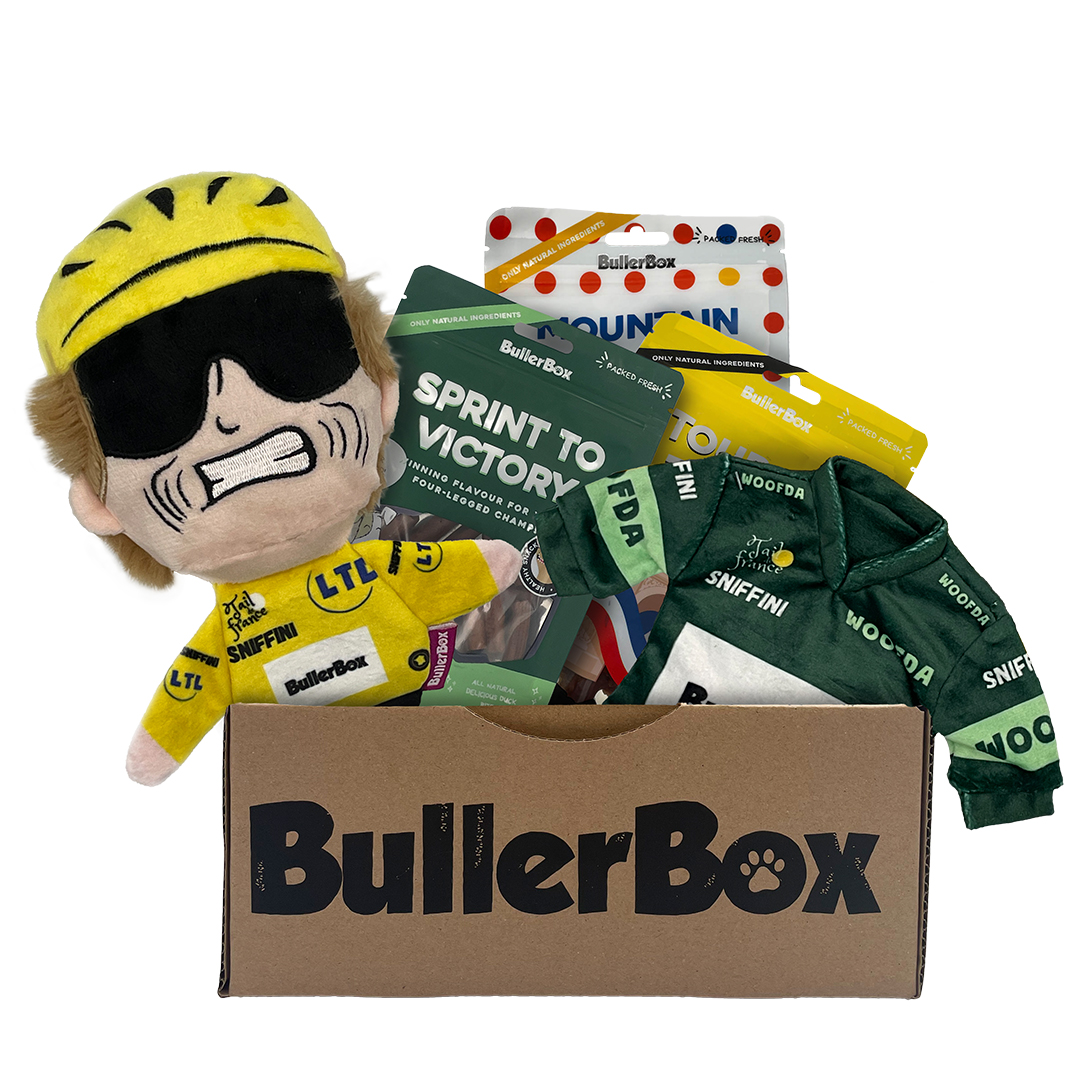 Tail de France BullerBox hundelegetoej og godbidder 01