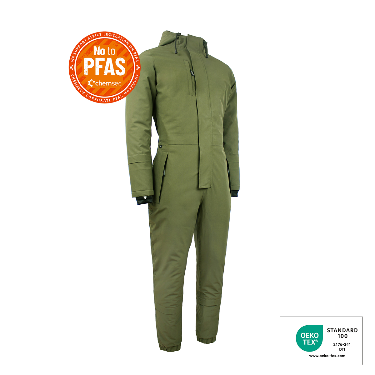 Vinterdragt dame | Grøn stretch